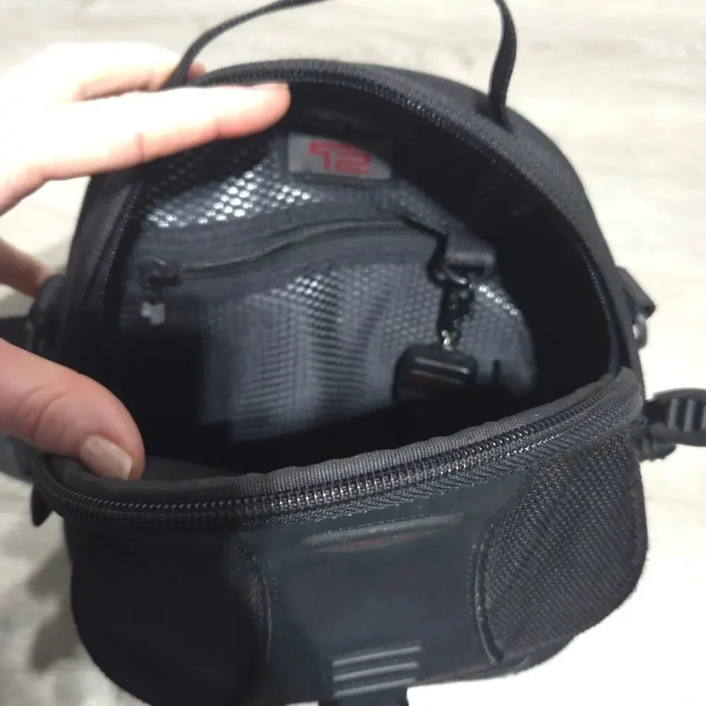 TUMI T2 Black Ballistic Nylon Small Shoulder Bag Camera Bag